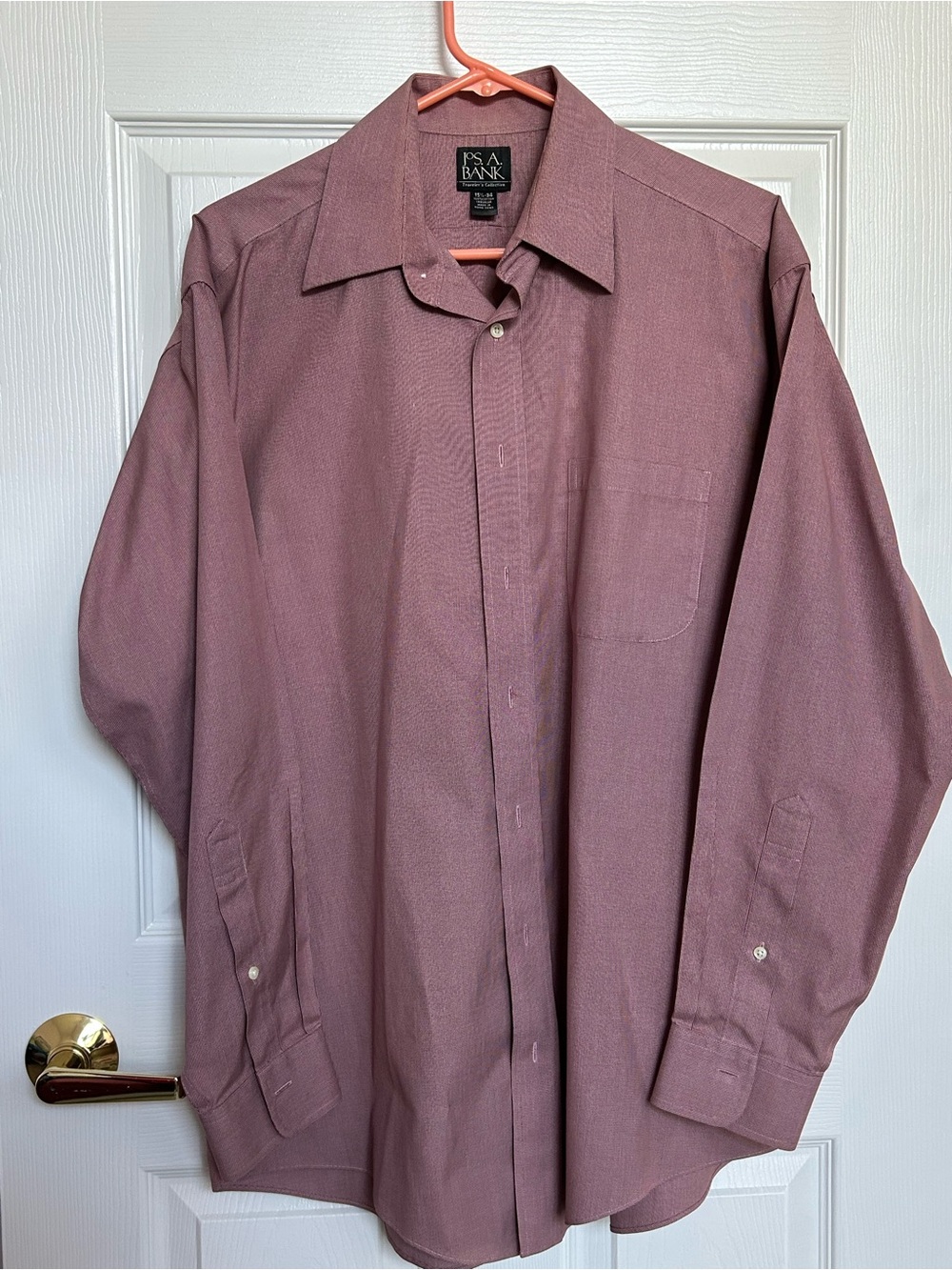 Jos. A. Bank Men's Long-Sleeve Dress Shirt - Mauve